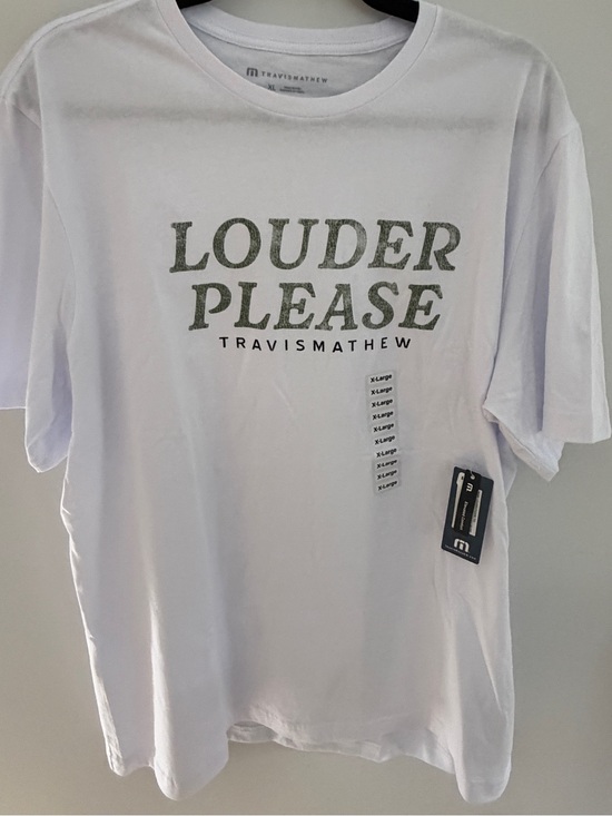 Travis Mathew Other - TravisMathew "Louder Please" White Graphic Tee NWT XL